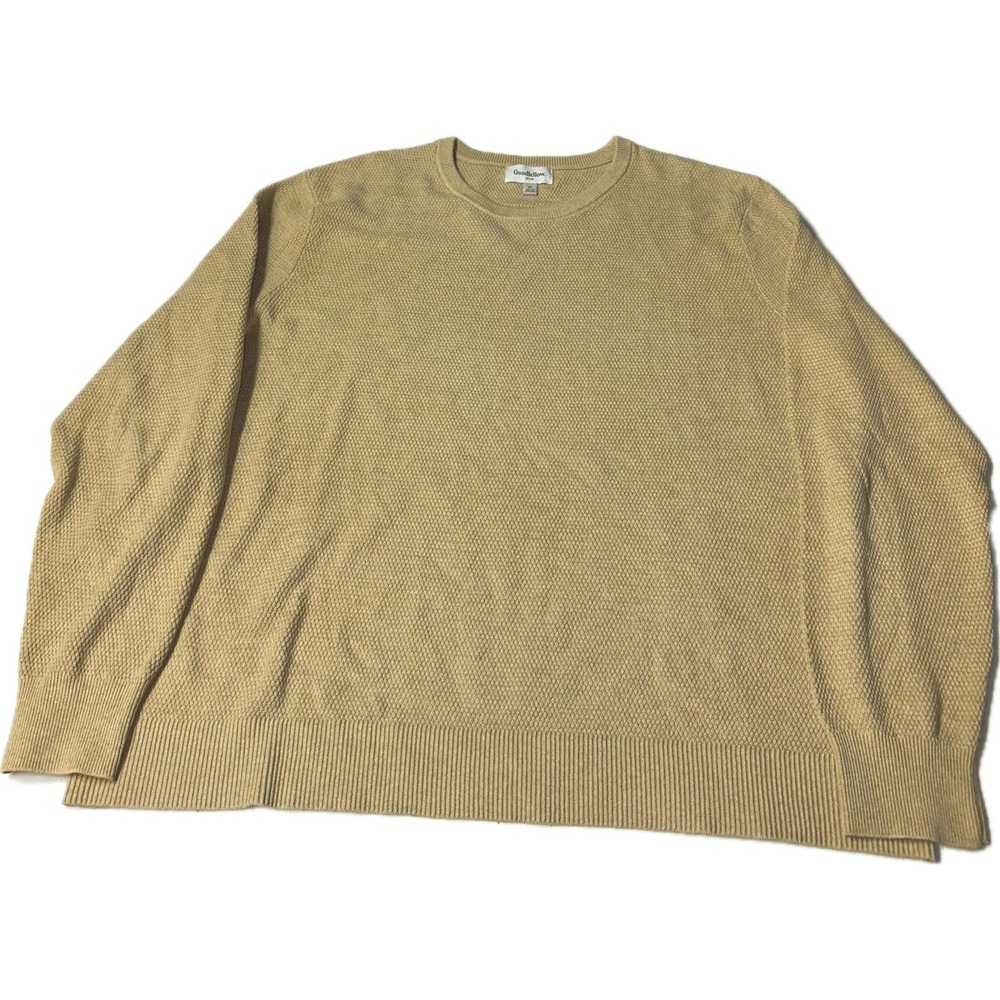 Goodfellow & Co Men's Size XL Tan Waffle Knit Sweater‎ Shirt Crewneck